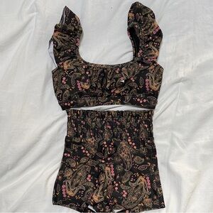 Charming Paisley Kids Dance Costume Set